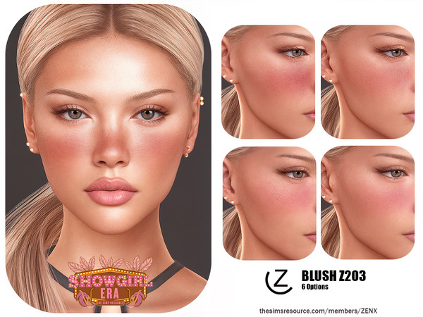 Sims 4 — BLUSH Z203 by ZENX — All Age