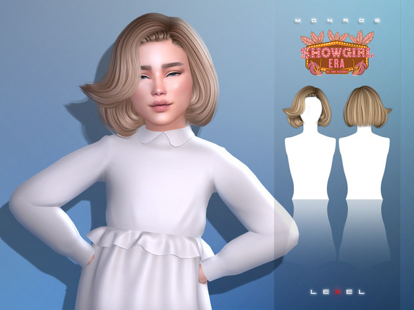 Sims 4 — LEXEL - Monroe child hairstyle by LEXEL_s — 30 swatches