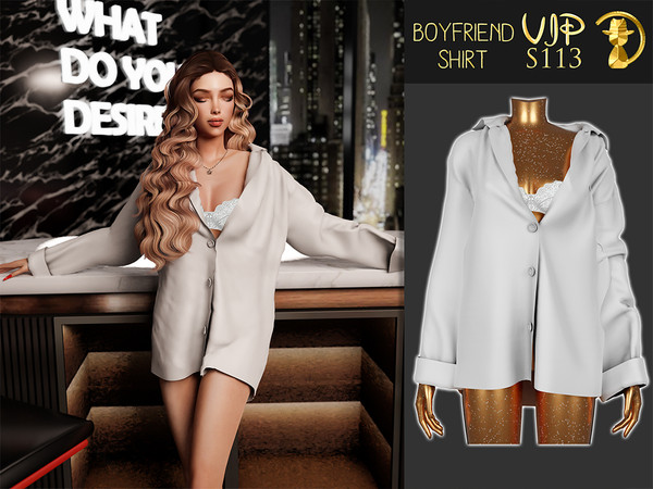 Sims 4 — PATREON - Boyfriend Shirt S113 by Daph's — 8 Swatches