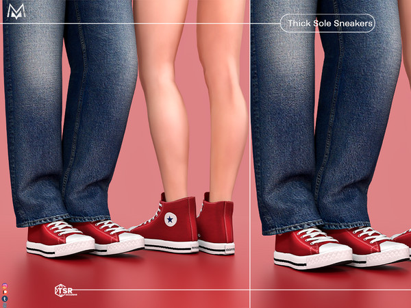 Sims 4 — Thick Sole Sneakers S634 (Male) by Mermalade — New Mesh