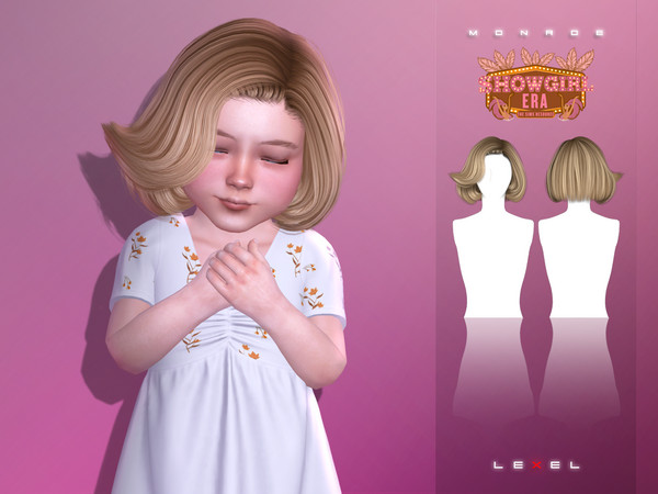 Sims 4 — LEXEL - Monroe toddler hairstyle by LEXEL_s — 30 swatches