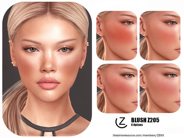 Sims 4 — BLUSH Z205 by ZENX — All Age