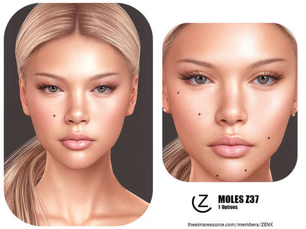 Sims 4 — MOLES Z37 by ZENX — All Age
