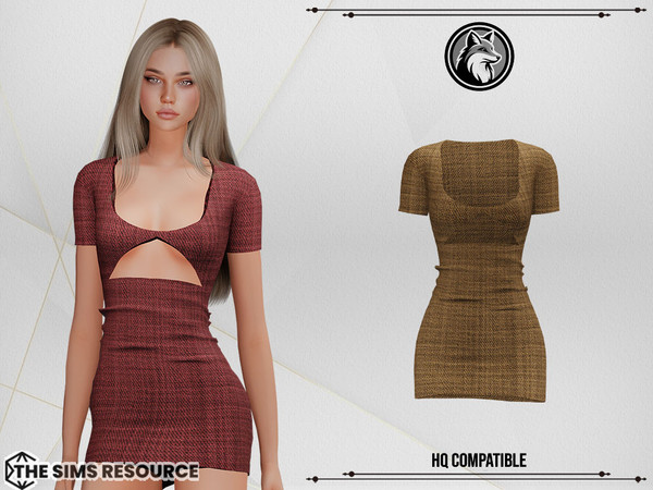 Sims 4 — Brea Dress by ForLima — 4 Colors