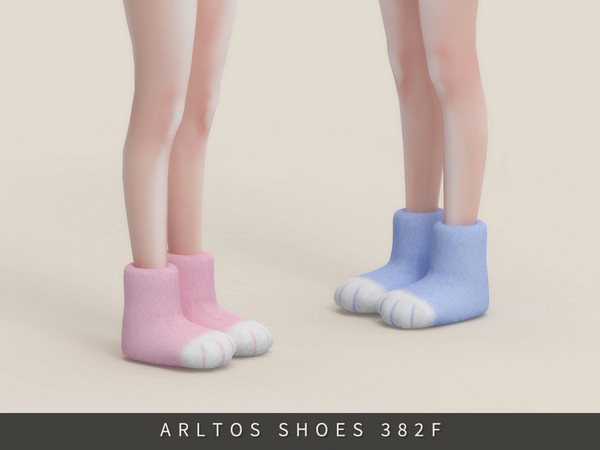 Sims 4 — Kitty paws boots Female by Arltos — 9 colors.