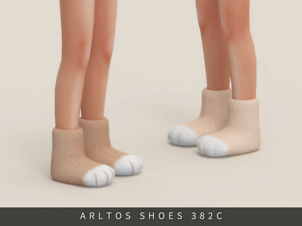 Sims 4 — Kitty paws boots Child by Arltos — 9 colors.