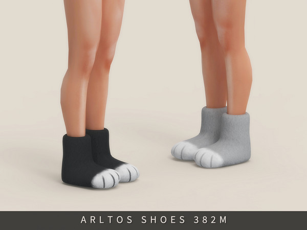 Sims 4 — Kitty paws boots Male by Arltos — 9 colors.