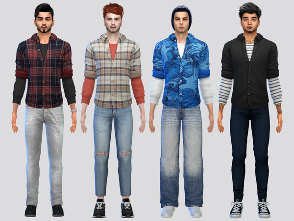 Sims 4 — Outdoor Layered Shirt by McLayneSims — TSR EXCLUSIVE