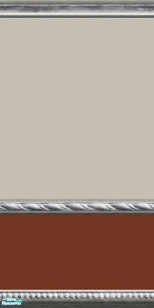 Sims 2 — Queen - Individual Item by Lorah — Beige and rust paint with Queen wallpaper.