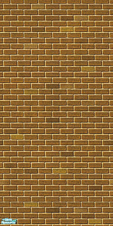 Sims 2 — Maxis Brick Wall Orange by simmyfan2852 — Part of the Maxis Brick Wall Recolor Set