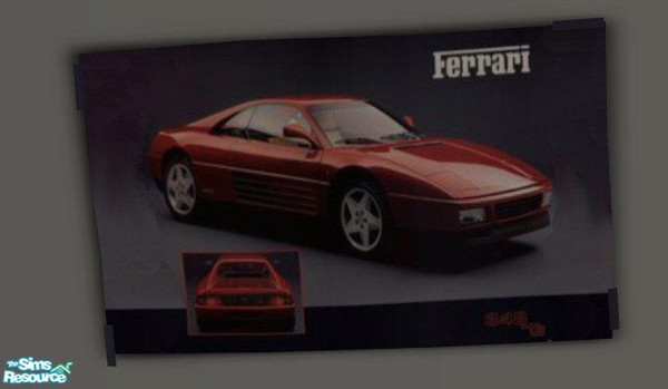 Sims 2 — Fast Cars 1 by jokerette — recolour of "Revolutionary Rebellion Poster"