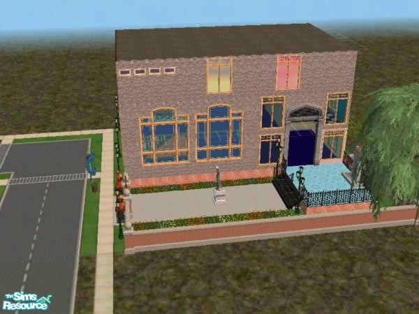 Sims 2 — The Francais Restaurant by MD_S — A big resturant.Fully funished