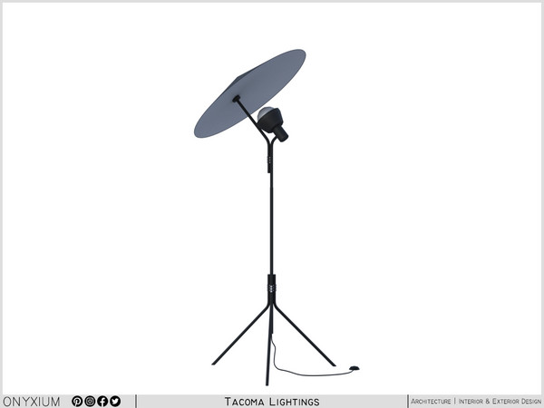 Sims 4 — Tacoma Floor Lamp With Umbrella by Onyxium — Onyxium@TSR Design Workshop Lighting Collection - Belong To The