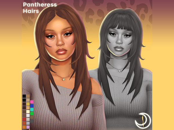 Sims 4 — [imvikai]PantheressHairNoBangs.package by Vikai — BASE GAME COMPATIBLE