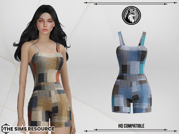 Sims 4 — Amina Jumpsuit by ForLima — 2 Colors