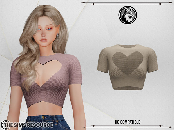Sims 4 — Milly Top by ForLima — 4 Colors