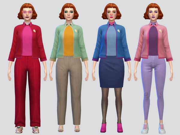 Sims 4 — Gladys Blouse (REQUEST) by McLayneSims — TSR EXCLUSIVE