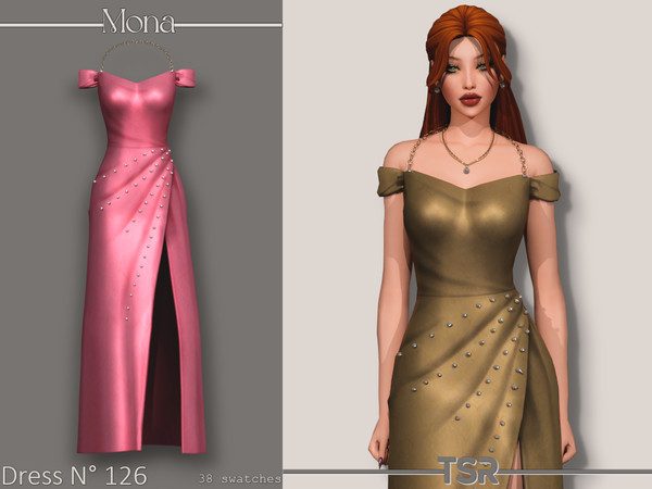 Sims 4 — Dress_126 by Mona — -New mesh-