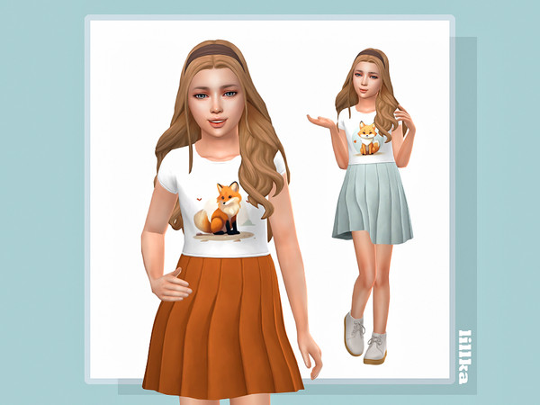 Sims 4 — Fox Dress by lillka — 6 swatches