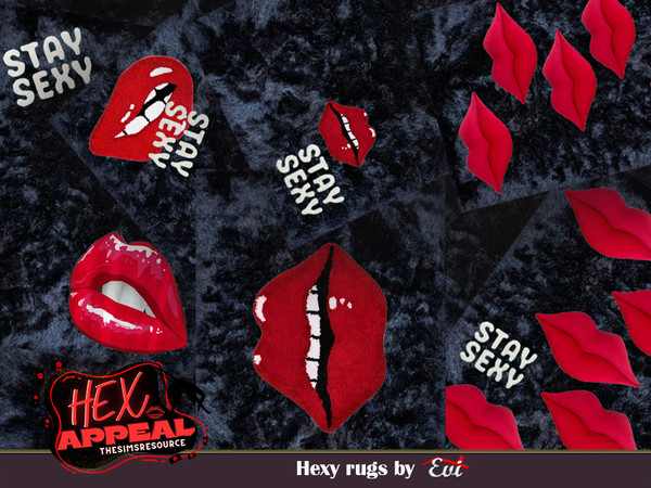 Sims 4 — Hexy rugs by evi — These sensual rugs are for sims who love to try everything.