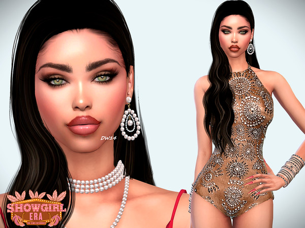 Sims 4 — Showgirl Era - Joan Pearson by DarkWave14 — Download all CC's listed in the Required Tab to have the sim like in