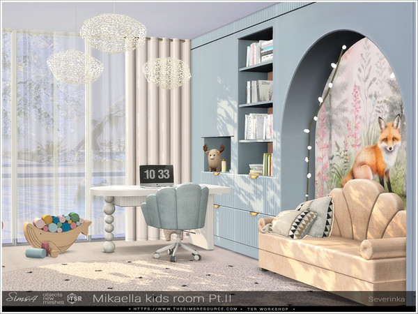 Sims 4 — Mikaella kids room part 2 by Severinka_ — A set of furniture and decor for the design of a children's room.