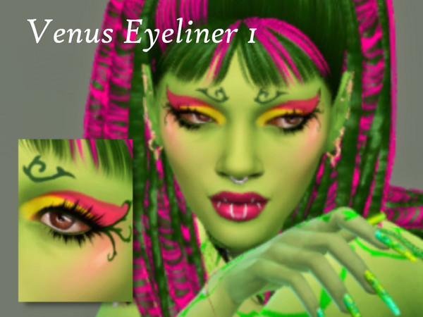 Sims 4 — Venus Eyeliner 1 by Grimismywife — Part of the Venus Set