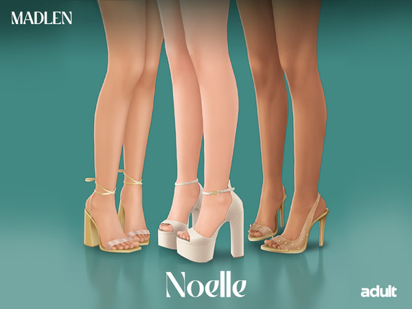 Sims 4 — [Madlen] Noelle Platform Shoes (Default Height).package by Madlen — Kinda soft, kinda bold, always cute!