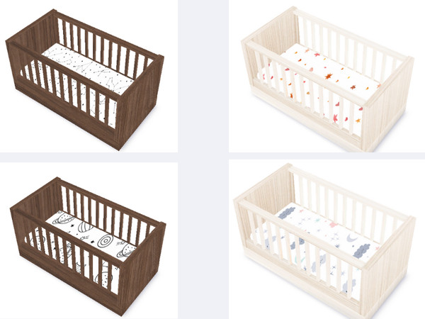 Sims 4 — [YK] Cozy Cradle by ostafijchukzhenya — Create a cozy, heartwarming nursery for your little Sim! This set