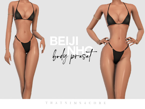 Sims 4 — beijinho body preset by thatsims4core — works with sliders, female frame, T - E