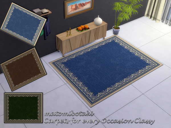 Sims 4 — matomibotaki Carpets for every Occasion Classy by matomibotaki — Who doesn't need them, carpets for every
