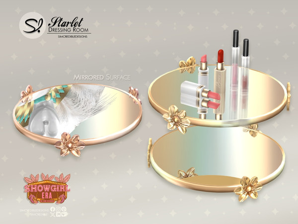 Sims 4 — Starlet Dressing Room - Cosmetic Tray by SIMcredible! — A stylish and confident Sim needs her beauty essentials
