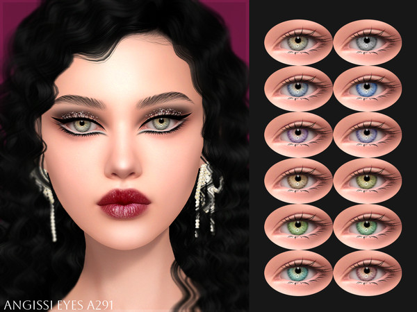 Sims 4 — EYES A291 by ANGISSI — PREVIEWS MADE USING HQ MOD Facepaint category