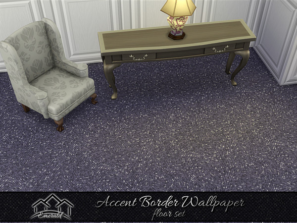 Sims 4 — Accent Border Wallpaper floor 3 by Emerald — Accent border wallpaper can add distintive nature to any