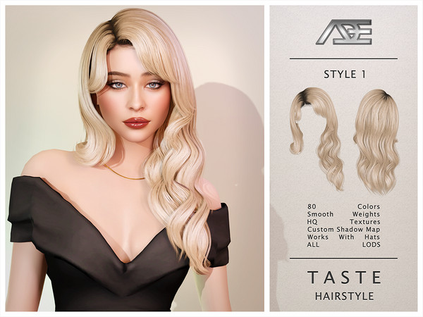 Sims 4 — Taste - Style 1 (Hairstyle) by Ade_Darma — Taste Hairstyle - Style 1 Sabrina Carpenter - Taste MV Inspired Hair