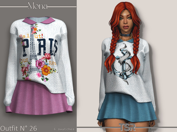 Sims 4 — Outfit_26 by Mona — -New mesh-