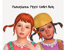 Sims 4 — Pippi Longstocking Child hair by plutorienos — BGC, All Lods (5k), Custom thumbnail, Hat compatible, 15 EA