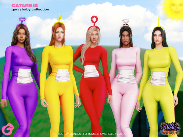 Sims 4 — CATARSIS - Gang Baby Bodysuit by VentaStudio — Gang Baby Bodysuit