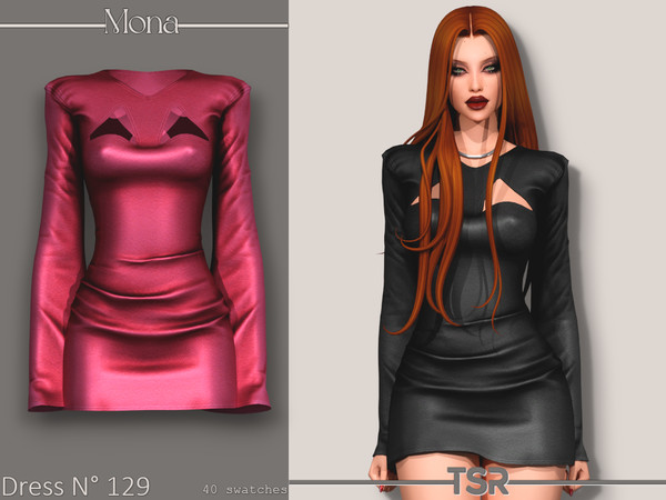 Sims 4 — Dress_129 by Mona — -New mesh-