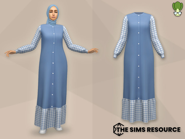 Sims 4 — Modest Wear - Abaya #10 by kapakijo — Ankle length abaya available in 12 swatches.