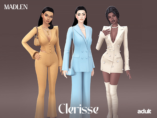 Sims 4 — [Madlen] Clerisse Bag 2.package by Madlen — Chic, confident, and effortlessly elevated! Put it on, strike a