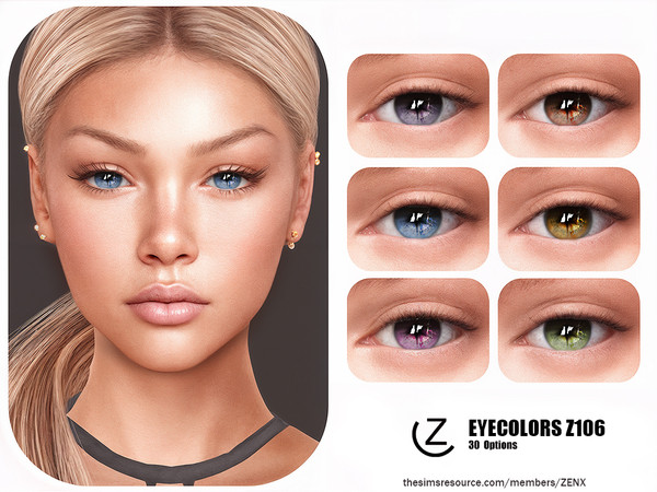 Sims 4 — EYECOLORS Z106 by ZENX — All Age