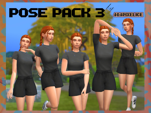 Sims 4 — POSE PACK 3 - here I stand posing for you by 404pixelice — Hi! Happy to release my third pose pack. This is a