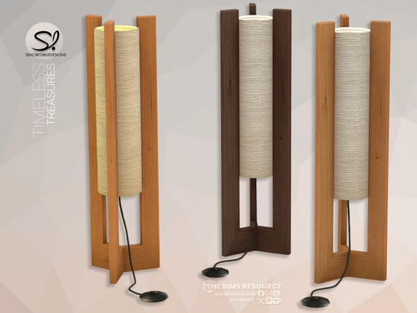 Sims 4 — Timeless Treasures Lamp by SIMcredible! — Here are some addons to retro lovers! All these pieces were fully