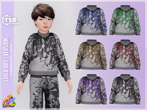 Sims 4 — Boy Top 322 -Child by RobertaPLobo — Top 322 - Child Boy version - TS4