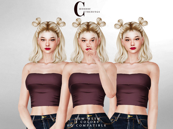 Sims 4 — Blouse T-822 by ChordoftheRings — ChordoftheRings Blouse T-822 - 4 Colors