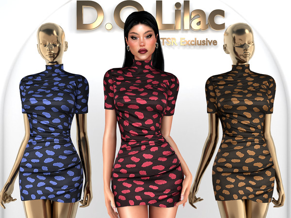 Sims 4 — Silk Mini Dress DO2004 by DOLilac — Custom thumbnail