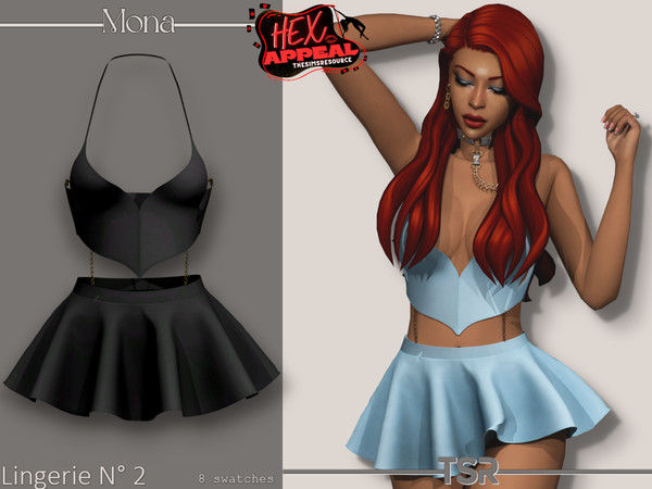 Sims 4 — HexAppeal_Lingerie_2 by Mona — -New mesh-