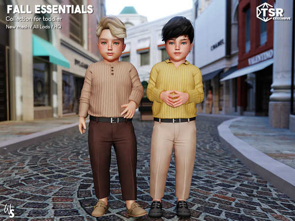Sims 4 — (Wisteria) Fall Essentials - DressPants (toddler).package by WisteriaSims — A timeless Autumn collection for