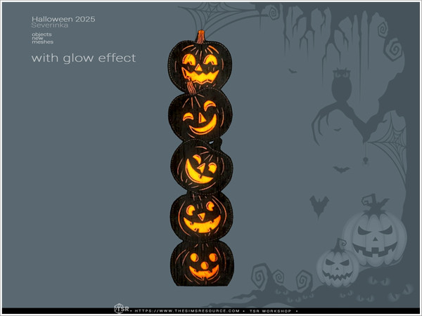 Sims 4 — Halloween 2025 Pumpkins board by Severinka_ — A set of objects for decorating your home for Halloween. 7 items: